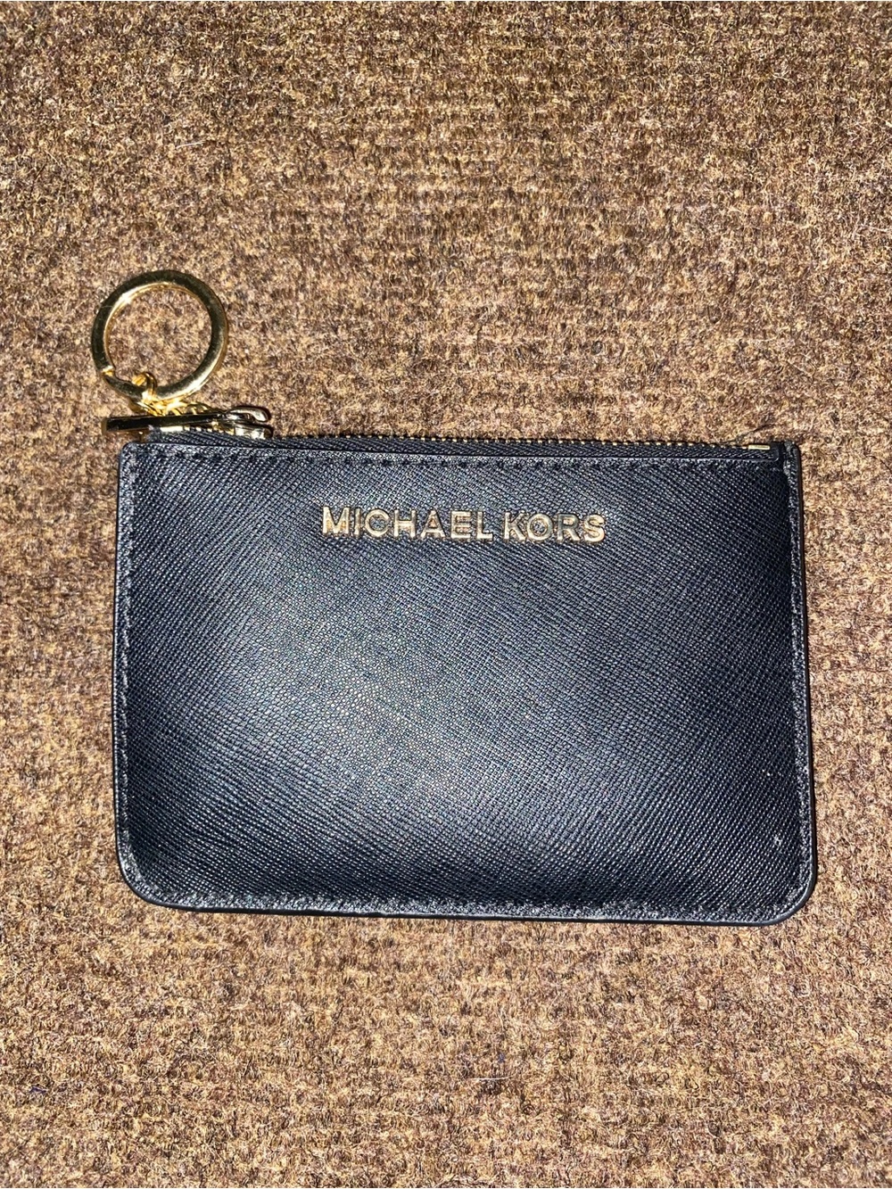 Michael Kors Black Leather Card Holder/Wallet